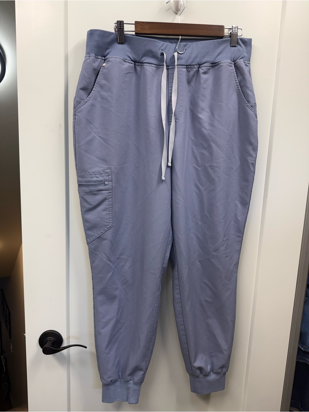 Figs Zamora Jogger Scrub Pant Slate Grey Blue Drawstring Medical Women's XL